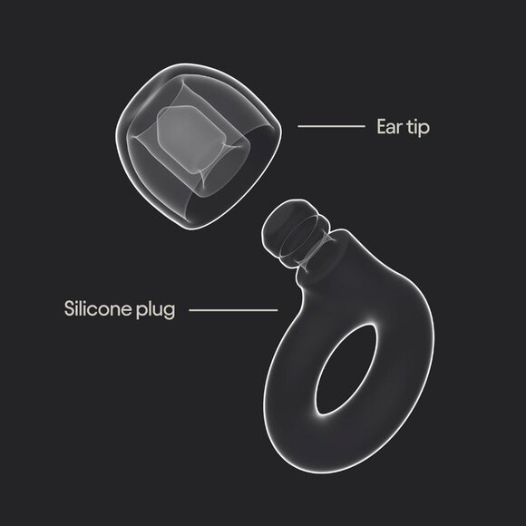 Loop Quiet 2 Ear Plugs Ultra-Comfy Reusable Noise-Reducing Earplugs BLACK - Picture 6 of 6